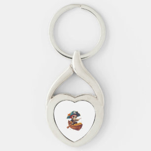 Chaveiro Bone Buccaneer - Crânio Pirata Engraçado