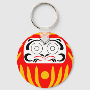 Chaveiro Boneca daruma japonesa tradicional