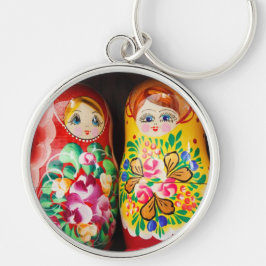 Chaveiro Bonecas coloridas de Matryoshka