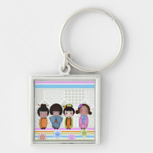 Chaveiro bonecas do kokeshi