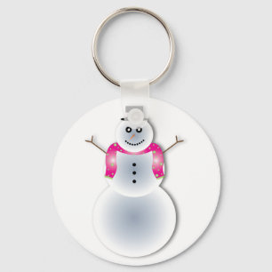 Chaveiro boneco de neve de natal assustador