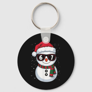 Chaveiro Boneco de Neve Engraçado Seis Sete Natal 67 Meme G