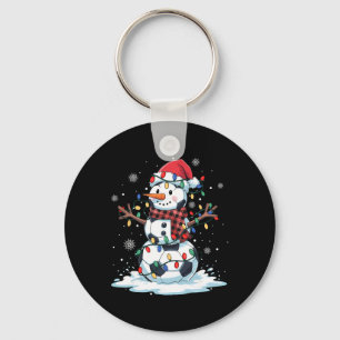 Chaveiro Boneco de Neve Jogador de Futebol Chapéu do Papai 