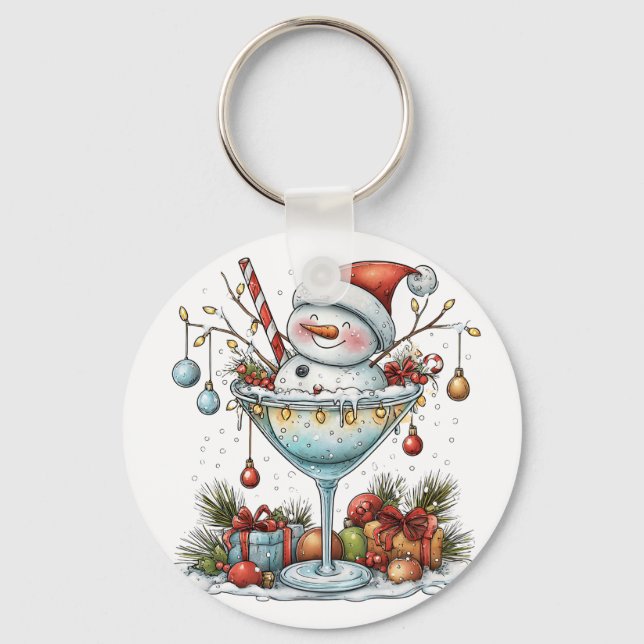 Chaveiro Boneco de Neve Santa Marguerita Time (Frente)