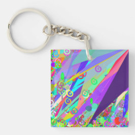 Chaveiro Bonita Abstrato Art Nouveau Estilos Design
