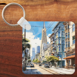 Chaveiro Bonita caneta e esboço de tinta em São Francisco