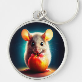 Chaveiro Bonita comida de maçã vermelha de pelúcia de fanta