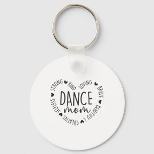 Chaveiro Bonita dança Coração Mãe Dançarina Orgulhosa Mamãe
