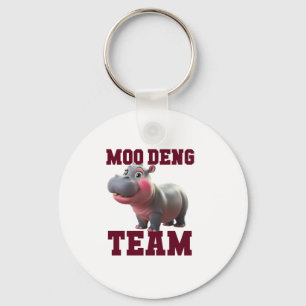 Chaveiro Bonita MOO DENG TEAM Baby Hippo Squad Girls Bestie