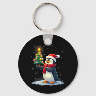 Chaveiro Bonita Pinguim Árvore de Natal Pajama Meninas Funn