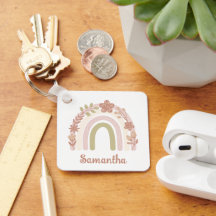 Bonito Boho Floral Rainbow Personalizado