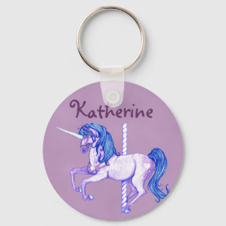 Chaveiro Bonito Carrossel Unicorn Art