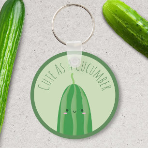 Chaveiro Bonito como um pepino Kawaii engraçado Cutecumber