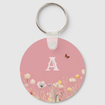 Bonito Cores Aquarelas Flores e Monograma