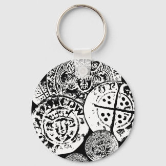 Chaveiro Bonito de detecção de metais, moeda martelada