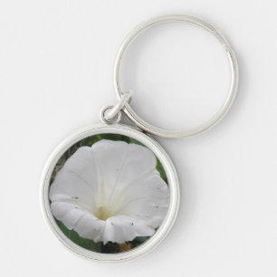 Chaveiro bonito de Flor Convolúvel Branco