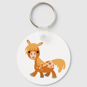 Chaveiro bonito do pônei do Appaloosa dos desenho