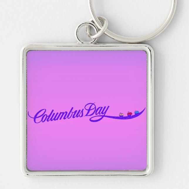 Chaveiro Bonito em Roxo - (Frente)