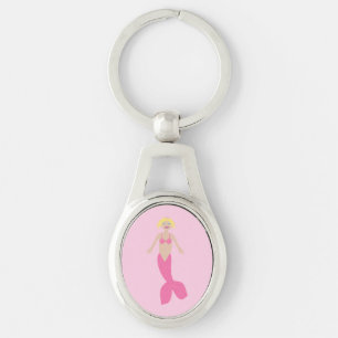 Chaveiro Bonito fantasia rosa Sereia