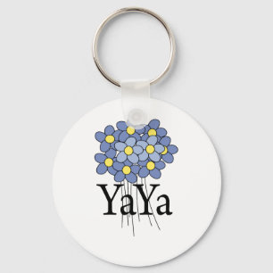 Chaveiro Bonito Flor Azul YaYa T-shirt