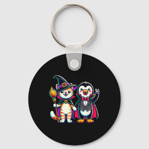Chaveiro Bonito Halloween Kids Pinguin Vampiro Cat Witn Fun