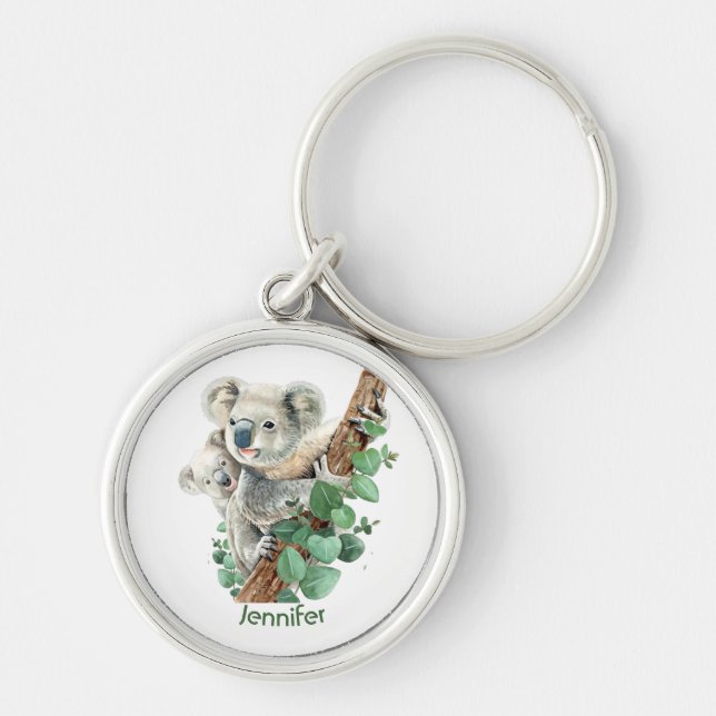 Chaveiro Bonito Koala Bear Arte Animal Australiana   (Frente)