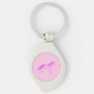 Chaveiro Bonito menina rosa Unicórnio
