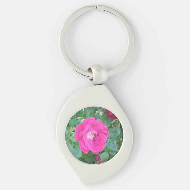 Chaveiro Bonito na Flor Rosa (Frente)
