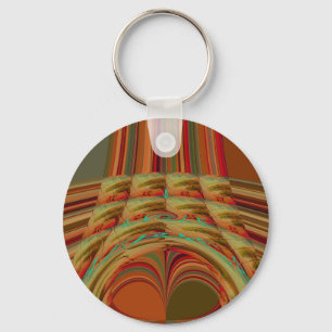 Chaveiro Bonito Ouro Tradicional Africano Brown Motif