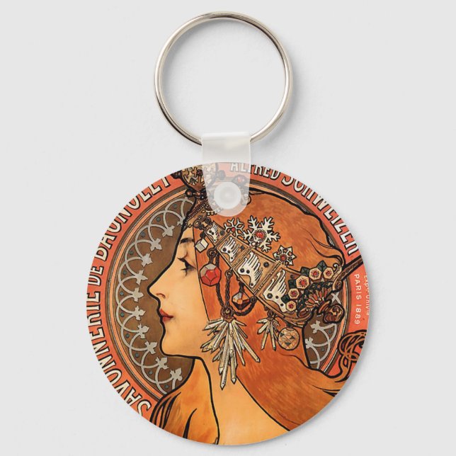 Chaveiro Bonito perfil de senhoras - Mucha (Frente)