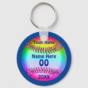 Chaveiro bonito PERSONALIZADO do softball 4 caixas