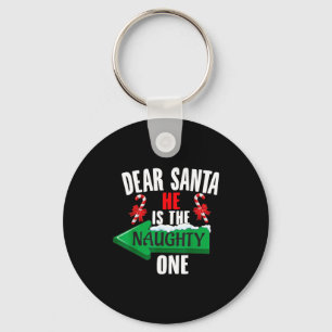 Chaveiro Bonito Querido Papai Noel Ele É O Travesso Um Casa