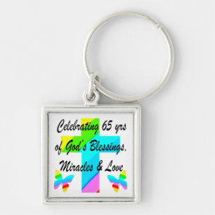 CHAVEIRO BONITO RAINBOW CROSS 65º ANIVERSÁRIO DESIGN