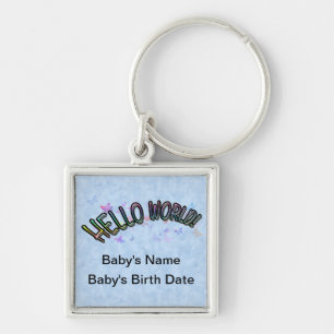 Chaveiro Bonito Rainbow Hello World