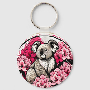 Chaveiro Bonito Urso de Koala Trabalho de arte Divertido Ar