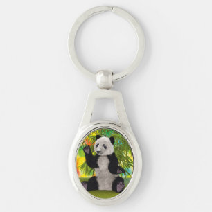 Chaveiro Bonito Urso de Panda Kawaii Amante de os animais p