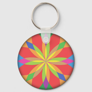 Chaveiro bonito vibrante das cores de