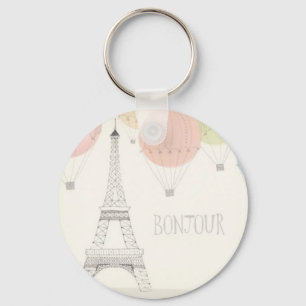 Chaveiro Bonjour pequeno bonito