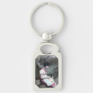 Chaveiro Bonne Année Vintage Girl com Dolll