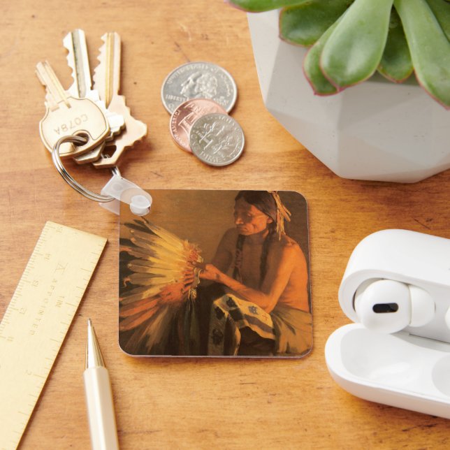 Chaveiro Bonnet da Guerra Antiga por Joseph Henry Sharp (Mesa)