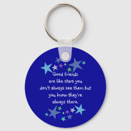 Chaveiro Bons amigos são como estrelas Cota Personalizada