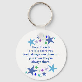 Chaveiro Bons Amigos são como Stars Divorciados Citação