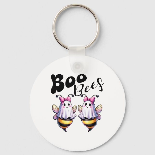 Chaveiro Boo Bees Fantasma Abelhas Halloween Furiosas Mulhe (Frente)