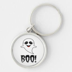 Chaveiro Boo! Bonito Halloween Por Lucas Retro Classic