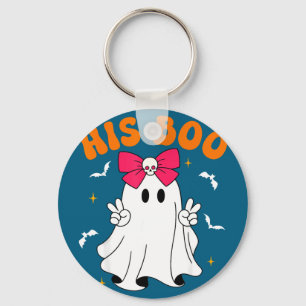 Chaveiro Boo & boo casais engraçados de Halloween combinand
