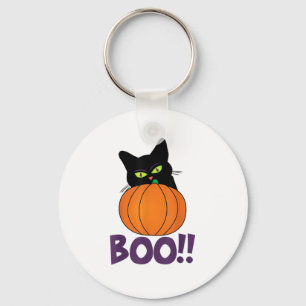 Chaveiro Boo Funny Jolly Cat Pumpkin Peeking Pumpkin parte 