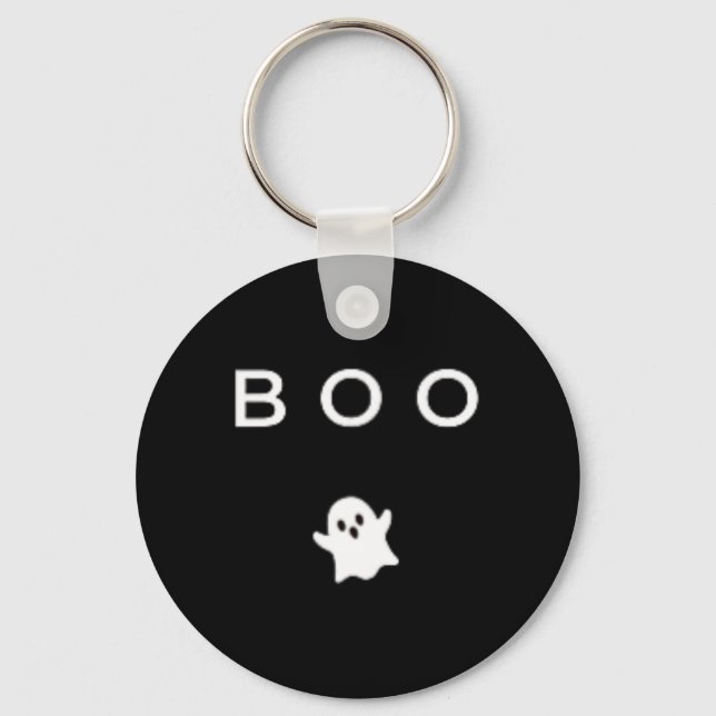 Chaveiro Boo Ghost Halloween - Um truque de queda mínima su (Frente)