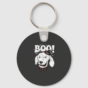 Chaveiro Boo Halloween Cachorro Bruxa Chapéu Morcegos
