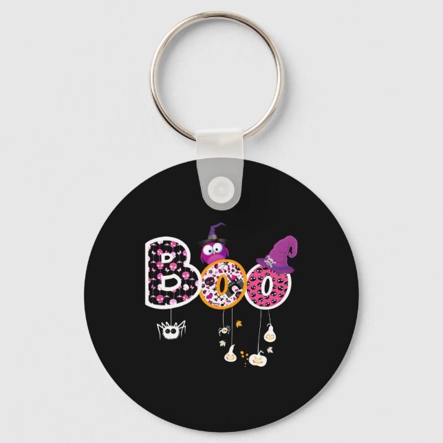 Chaveiro Boo Halloween Costume Spiders (Frente)