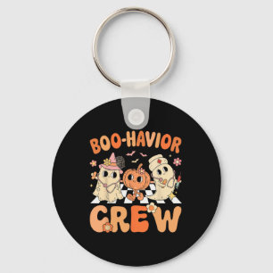 Chaveiro Boo Havior Crew Cute Halloween Terapista Fantasma